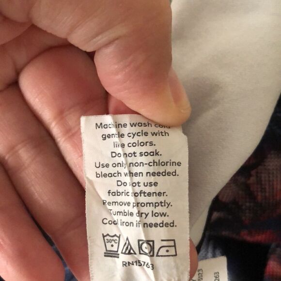 Champion S Black Multicolored Active Cropped Leggings Tropical Print Mesh - Picture 13 of 16